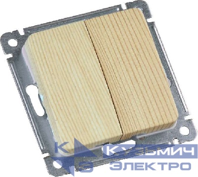 Выключатель 2-кл. СП 10А 250В механизм сосна HEGEL ВС10-451-02