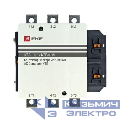 Контактор КТЭ 115А кат. 380В AC 1НО EKF ctr-b-115-380