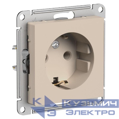 Розетка AtlasDesign 16А с заземл. механизм песочн. SE ATN001243
