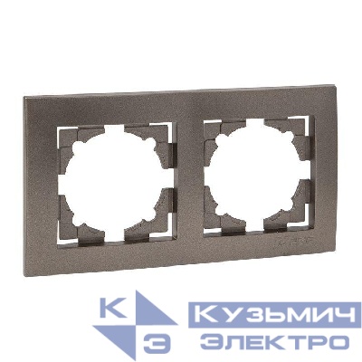 Рамка 2-м Валенсия графит EKF EWM-G-302-60