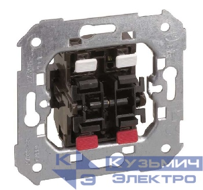 Выключатель кнопочный 2-кл. СП Simon 82 10А IP20 НО контакт механизм черн. Simon 75396-39