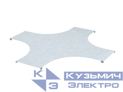 Крышка для ответвителя X-образ. горизонт. осн. 500 R-660 гор. цинк DKC UKX605HDZ