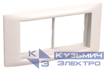 Рамка 4мод. с суппортом бел. 60мм PRIMER IEK CKK-40D-RSU4-060-K01
