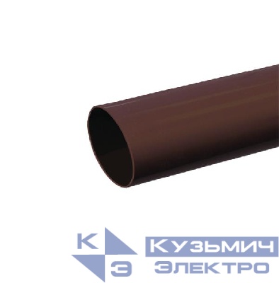 Труба гладкая ПВХ жесткая d16мм темн. дерево (уп.50м) Урал Пак ГТ-0033816-050