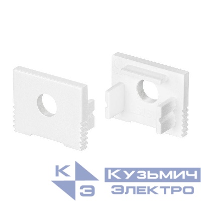 Заглушка SL-SLIM-H13M WHITE с отверстием пластик Arlight 037538