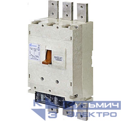 Выключатель автоматический 3п 1000А ВА53-41-344710-20 УХЛ3 690В НР=220В AC Cu шина Контактор 1003229