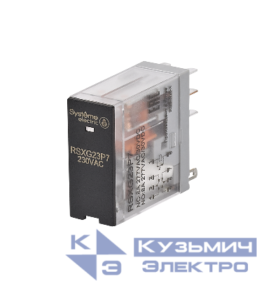 Реле 8А 2перекл. 230В AC LED SE RSXG23P7