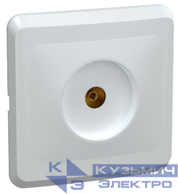 Розетка телевизионная TV 1-м СП Вега РТВ10-ВБ бел. GENERICA EAV10-K01-DM