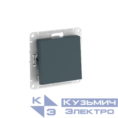Выключатель AtlasDesign (сх. 1) 10AX с самовозвратом быстрозажим. клем. механизм изумруд SE ATN000815S