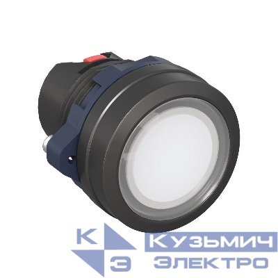 Головка кнопки плоская прозрачная с фиксацией бел. DKC M22P-FLLWP