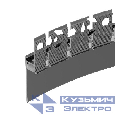 Профиль PLINTUS-FANTOM-BENT-H35-SIDE-2000 BLACK L2000 алюм. Arlight 043676(1)