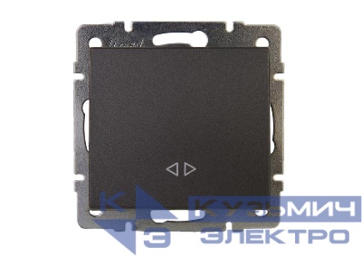 Выключатель промежуточный 1-кл. Rain механизм матов. черн. графит LEZARD 703-4188-107