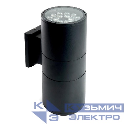 Светильник светодиодный DH0712 2х18Вт 4000К 3200лм уличный черн. FERON 48359