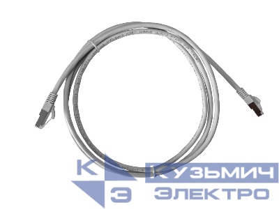 Патч-корд FTP4 cat.6, 2.0м, литой коннектор, серый, LSZH, NETKO Expert CKC
