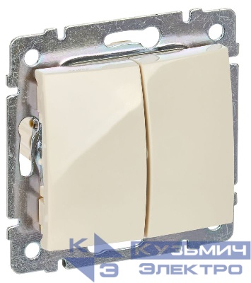 Переключатель проходной 2-кл. СП Valena 10А IP31 механизм сл. кость (DIY-упак.) IEK 695604