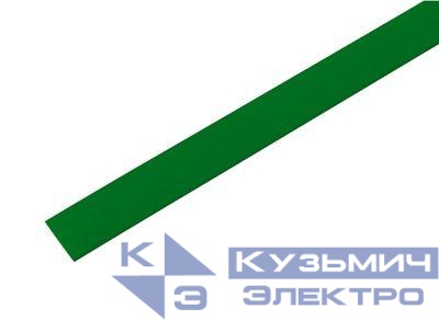 Трубка термоусадочная ТУТ нг 13.0/6.5 зел. 1м REXANT 21-3003