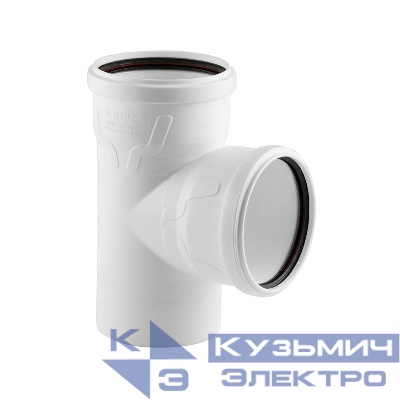 Тройник ELITE МК МПП 110/110х87 бел. RTP 36523