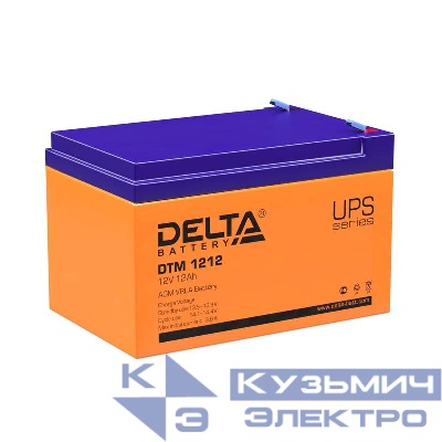 Аккумулятор UPS 12В 12А.ч DTM 1212 Delta 4614010050008
