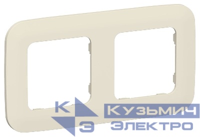Рамка 2-м СП FLITE РУ-2-А-ФлСл сливочный IEK FI-M22-31-20-K86