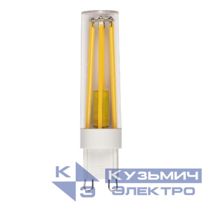 Лампа светодиодная филаментная PLED-G9 PRO 8Вт 2700К 680лм 230В d16.5х70мм без пульсации JazzWay 5062672