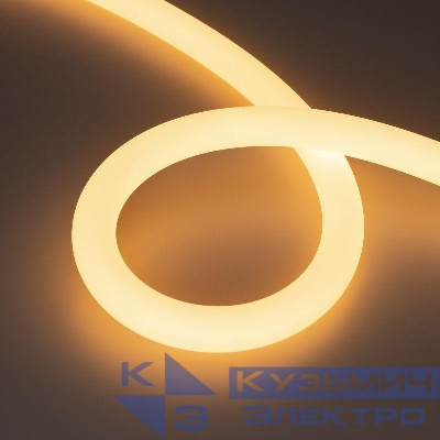 Лента светодиодная MOONLIGHT-SIDE-A336-D25mm 24V Warm 2700К 360deg 14.4Вт/м IP65 2835 wire x1 боков. вывод кабеля герметичная (уп.5м) Arlight 038749