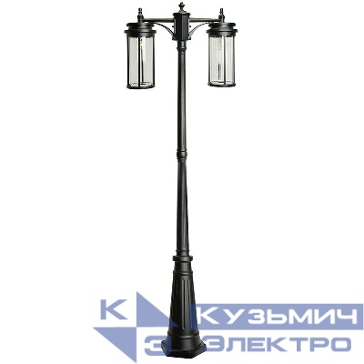 Светильник PL788 2х40Вт E27 220-240В садово-парковый столб черн. FERON 51841