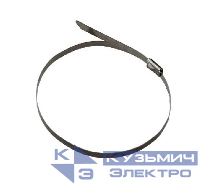 Хомут кабельный 4.6х200 сталь серебр. (уп.50шт) Rexant 07-0208