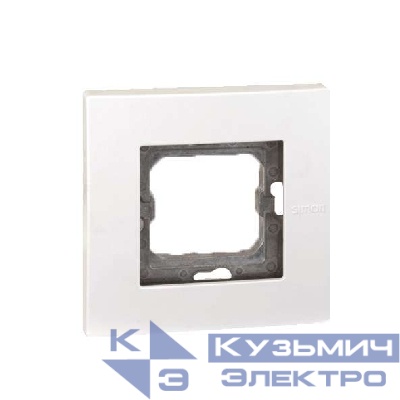 Рамка 1-м Simon27 Scudo с суппортом антивандальная бел. Simon 2705610-030