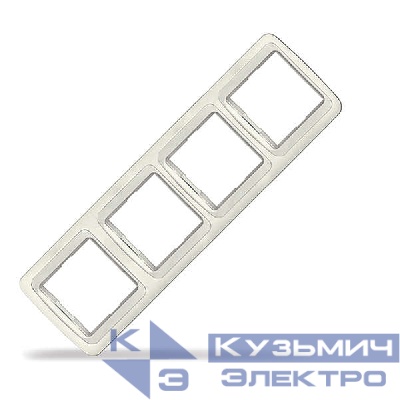 Рамка 4-м Валери горизонт. сл. кость UNIVersal 1039