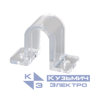 Комплект монтажных клипс для ленты NEON 10x20 DOME прозр. (уп.20шт) VARTON V4-NS-00.0053.STR-0006