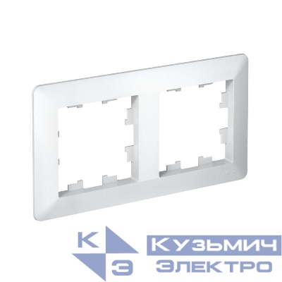 Рамка 2-м AtlasDesign Air бел./дым. бел. SE ATN220102