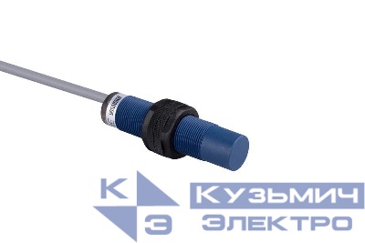 Датчик емкостный (PNP-НО) кабель 2мх3 (расс. сраб. 2-10мм) выступающий пластик 10-30В DC IP65 EMAS SCM18NP1PC2