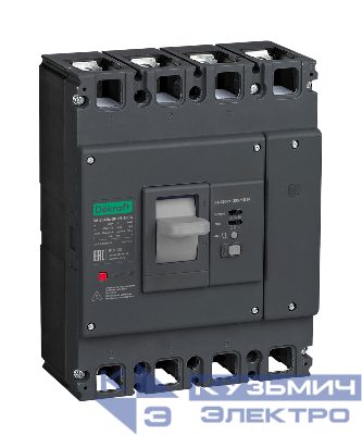 Выключатель автоматический силовой 4п (3P+N) 315А 70кА ВА-304Rc Inst 300/500/1000мА DEKraft 28567DEK