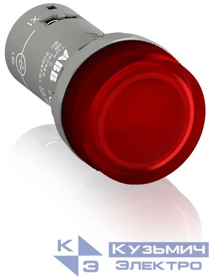 Лампа CL2-523R со встроен. светодиодом 230В AC красн. ABB 1SFA619403R5231