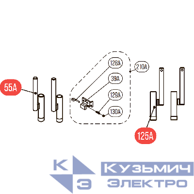 Комплект №10 для Hybest GSR40A (Комплект быстросъемных стволов x2 + фиксатор)