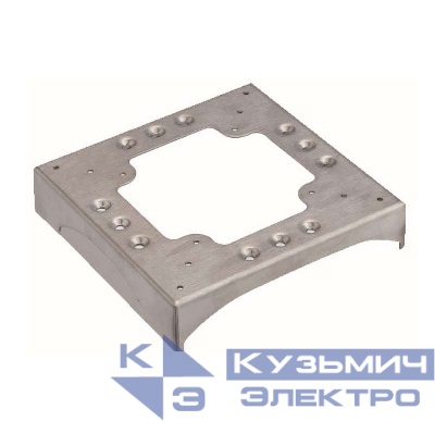 Цоколь для соед. напольного кабель-канала с 3 перфорациями 85х18мм и 1 вырезом 130х18мм алюм. Simon Connect KTA813-8