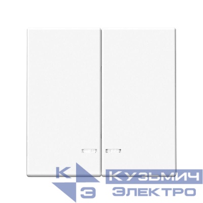 Выключатель 2-кл. ArtGallery (сх. 5а) 10AX с подсветкой механизм бел. SE GAL000153