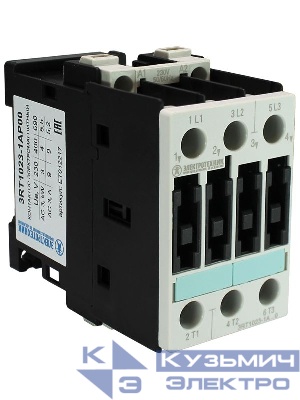 Контактор электромагнитный 3RT1023-1AP00 3-пол. 9А AC-3 4кВт/400В 230В AC 50Гц типоразмер S0 винт. клеммы IP20 Электротехник ET012217