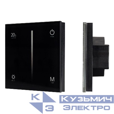 Панель SMART-P35-DIM-IN Black (230В 0-10В Sens 2.4G) (IP20 пластик) Arlight 028113