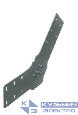 Соединитель для лотка шарнирный вертикал. H=150мм цинк-ламель DKC UVH050HDZL