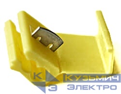 Ответвитель для провода 878100-16, обжимной, изолированный, AWG12-10, желтый, 100шт., NETKO Optima