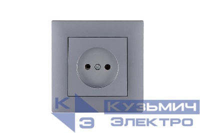 Розетка 1-м Kare RIZZ STAR без заземл. сер. Makel 88065022