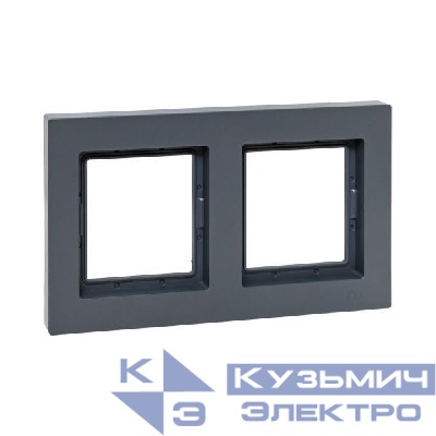 Рамка 2-м Эпика IP44 пластик графит EKF UP1-FPG-02-44