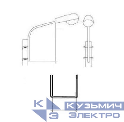 Кронштейн К1П-1.5-1.5-0.150-ц. СВ95/СВ110 Пересвет В00001457