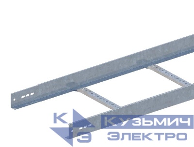 Лоток лестничный 400х70 L2000 сталь 1.5мм НЛ-40П1.87 цУТ2.5 оцинк. СОЭМИ Н0112115451