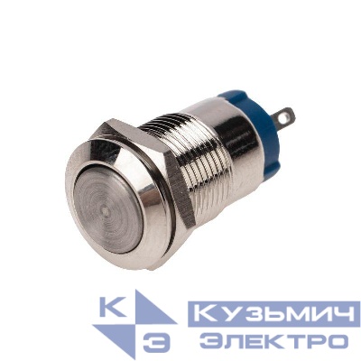 Кнопка антивандальная d12 Фикс (2с) OFF-ON выпуклая (A12-B2) Rexant 36-3152