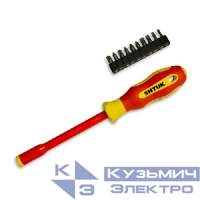 Рукоятка-битодержатель + биты (09340) SHTOK 376353