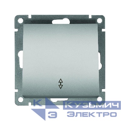 Переключатель проходной 1-кл. СП Афина 10А IP20 механизм серебр. Universal A0025-S