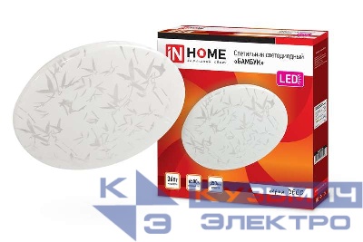 Светильник светодиодный DECO БАМБУК 36Вт 6500К 3240лм 230В 380х55мм IN HOME 4690612025056
