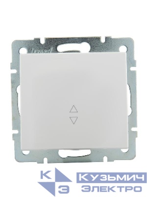 Переключатель проходной 1-кл. СП Rain IP20 механизм бел. LEZARD 703-0288-105